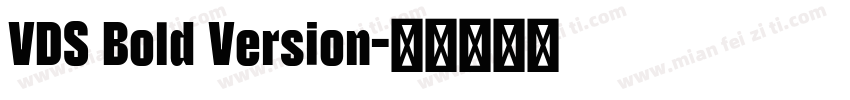 VDS Bold Version字体转换